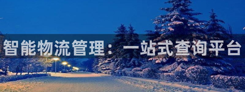 超凡国际官网平台：智能物流管理：一站